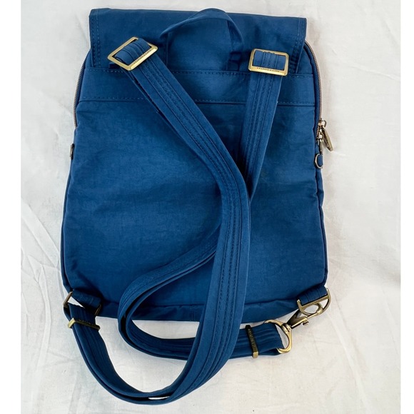 Travelon Anti-Theft Backpack Navy Blue Nylon RFID Shielded Travel Utility Y2K - Picture 9 of 11